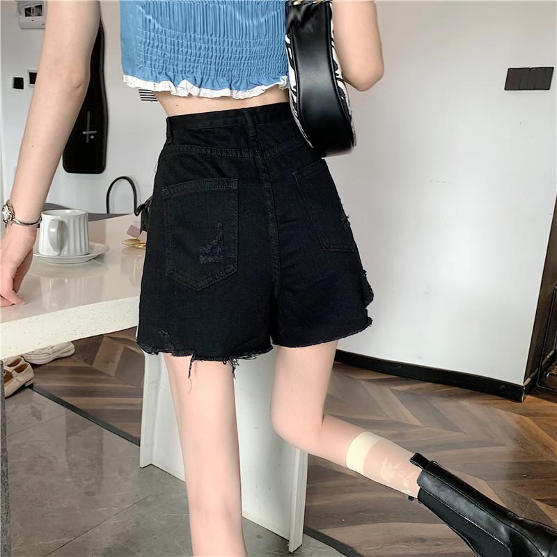 Summer Women's Jeans Shorts Broken High Waist Sexy Pants Denim Jeans