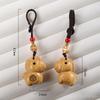 Creative Sandalwood Zodiac Horse Keychain Pendant Mobile Phone Hanging Decor Cute Wooden Artifacts Small Ornament Couple Gifts