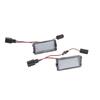 For Seat Altea 2005-2009 Arosa Cordoba 6K 6L Leon 1M Toledo 5P Ibiza 6L 2PCS Car License Plate Light Number Plate Lamp Upgrade Msg522