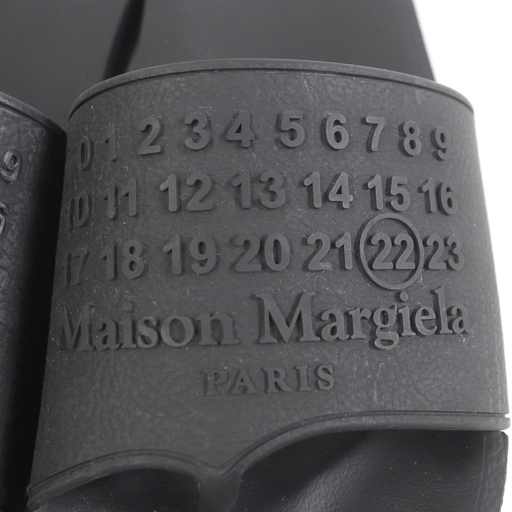 Great Maison Margiela 22 Sandals Tabi Slide Black Rubber Mens 41 Used