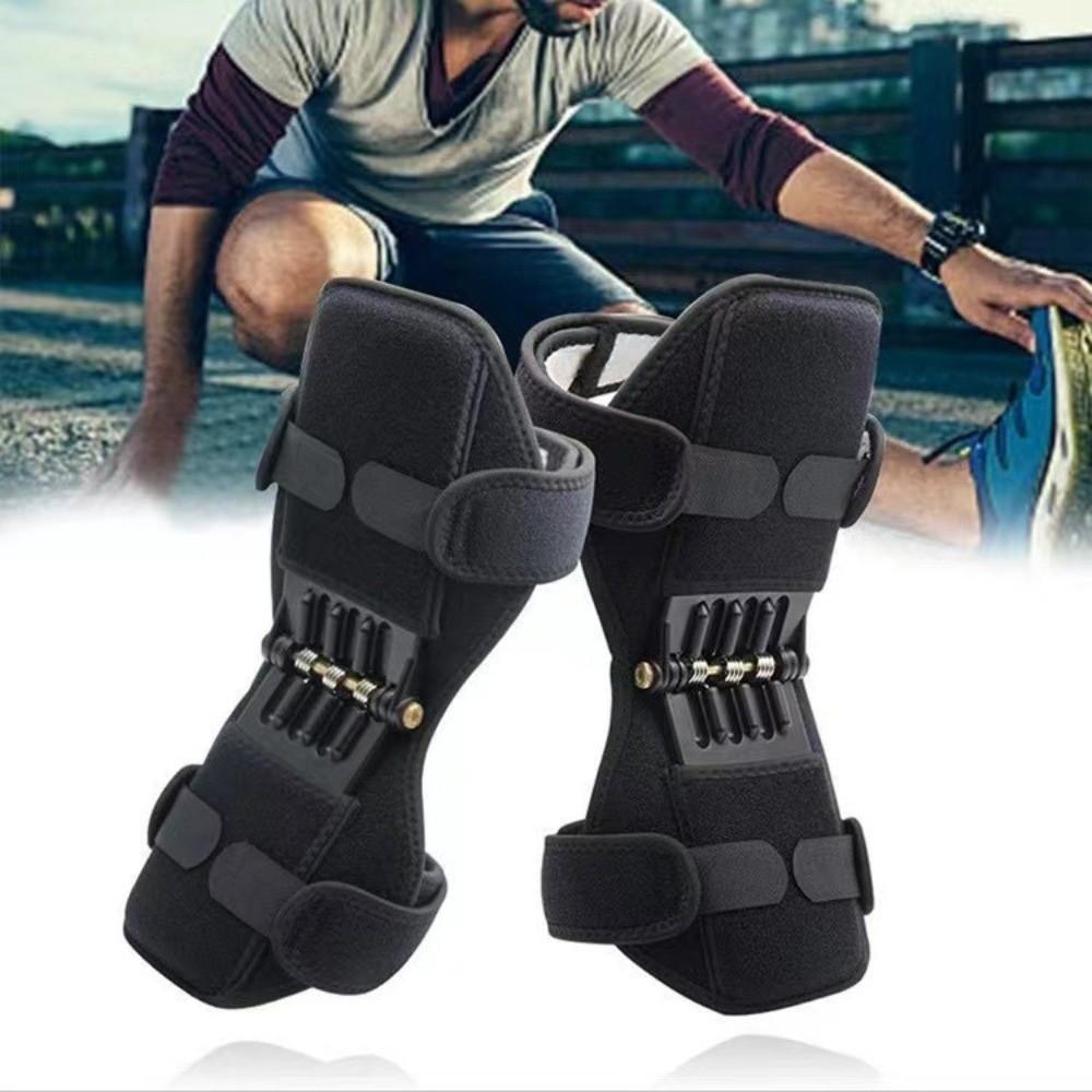 1/2PCS Rebound Spring Knee Protection Boosters Breathable Fixed Booster Support Knee Pads Non-Slip Knee Protector Sports