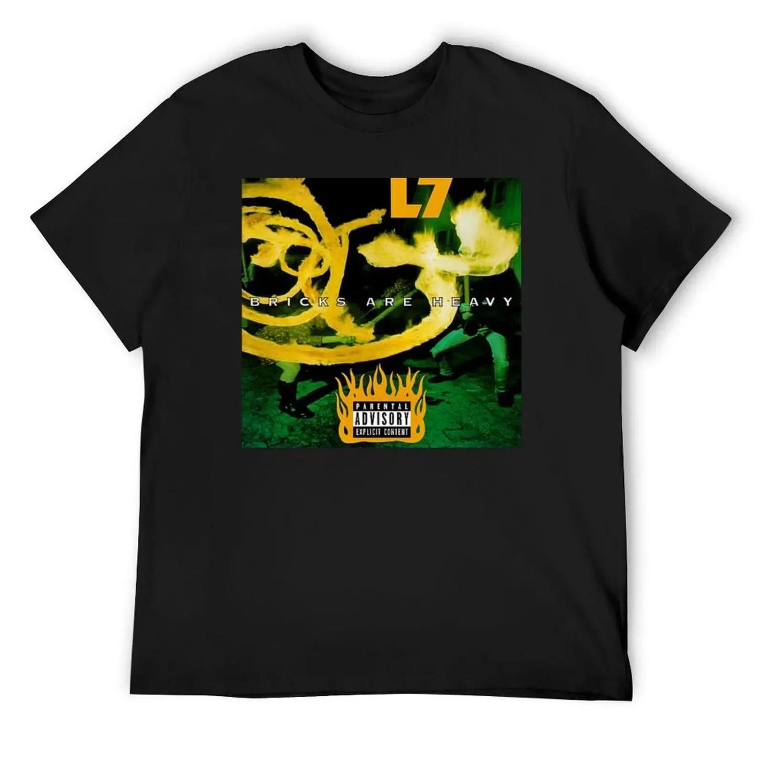 

L7 All Female - Bricks Are Heavy 1992 T-Shirt designer shirts essential t shirt luxury t-shirt Blouse mens funny t shirts S