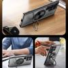 360 Rotating Ring Stand For Magsafe Matte Clear Phone Case For Samsung Galaxy S25 Edge S24 S23 FE Plus A56 A36 A26 A16 A06
