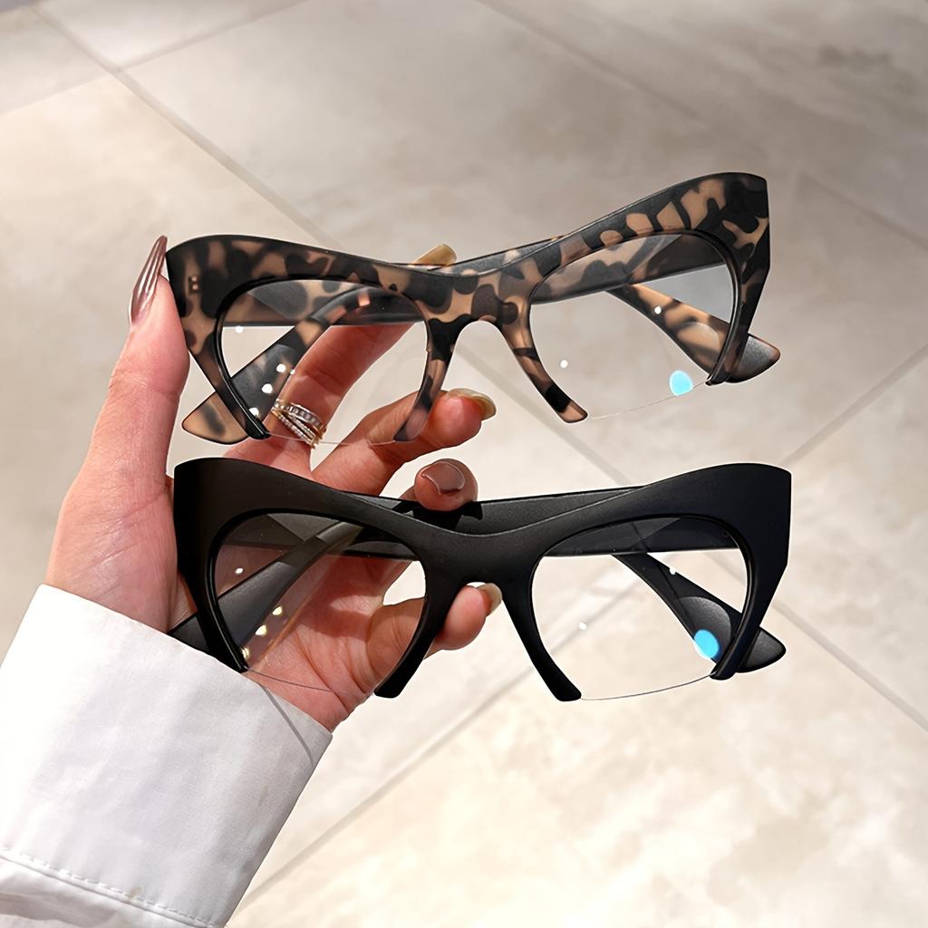 Half Frame Cat Eye Blue Light Blocking Glasses Computer Gaming Tv Phones Glasses For Women Men
