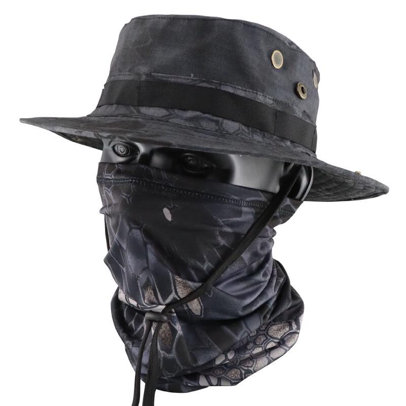 Summer Camouflage Headwear Set with Bandana