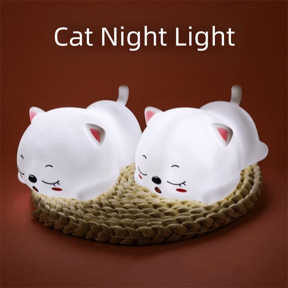 Soft Silicone Material LED Night Light Colorful Atmosphere Silicone Night Light  Kids Bedroom