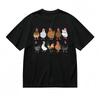 Men's Fashion Breathable Classic T-Shirt Colorful Rooster Hen Pattern Art Tee