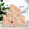 Customizable 3D Wooden Bear Art Decor Laser-Cut Handcrafted Warm Sentimental Gift for Mom Family Friends This Christmas