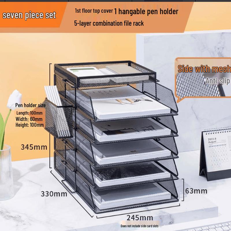 Desktop File Organizer with Pen Holder