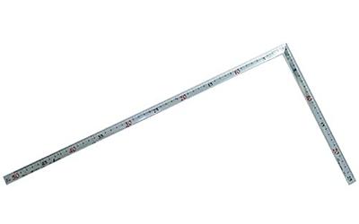 Shinwa Sokutei Zakrivený Takumi Pre uhlovú stupnicu na Červenom JIS 10839 Merač, Jingoro, Tesári, Zadná strana, Čísla, Strieborný, 50 cm,