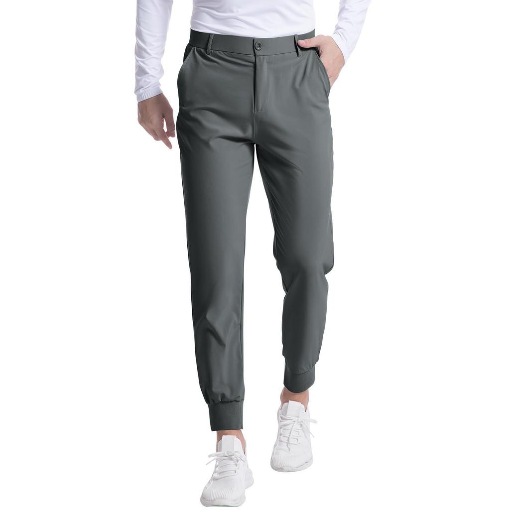 Men's  Elastic  Self-Cultivation  Business  Leisure  Golf   Jogging  Pants  Trousers