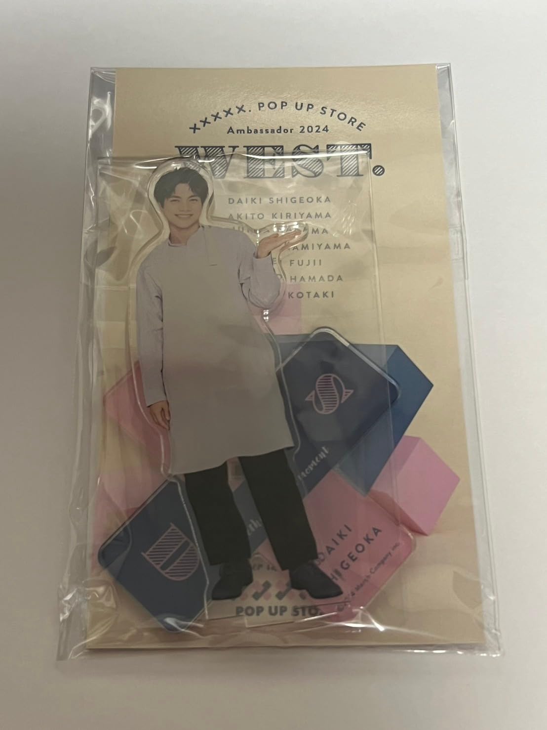 

Daiki Shigeoka Acrylic Stand POP UP STORE Ambassador 2024 WEST. Ambassador