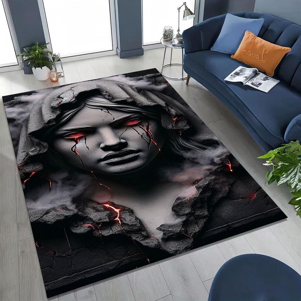 27 Style Terrifying Ghost Spirit Apparition Specter Gothic Rug for Bedroom Living Room Sofa Home Doormat Decor,Non-slip FloorMat