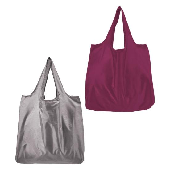 Reusable Shopping Bag Foldable Large Capacity Grocery Tote Bag with Pouch Portable Oxford Cloth Shopping Bag for Travel And Outdoor Use
