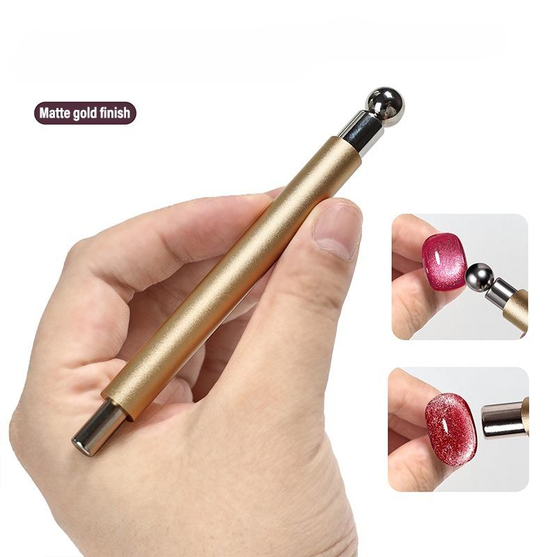 Strong Magnetic Long Double Head Nail Magnet Tool Pens Magnetic Cat Eye Gel Polish Nail Art Kit for DIY Salon Studio Or Home Use
