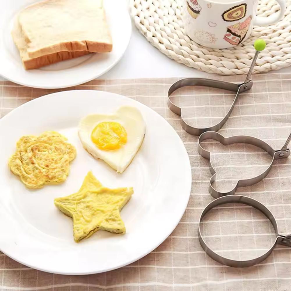 Egg Ring Molds Diy Egg Molds Creative Egg Molds Cute Egg Molds Molds Cooking Stainless Steel Ring Bread Molds Kitchen Accessorie