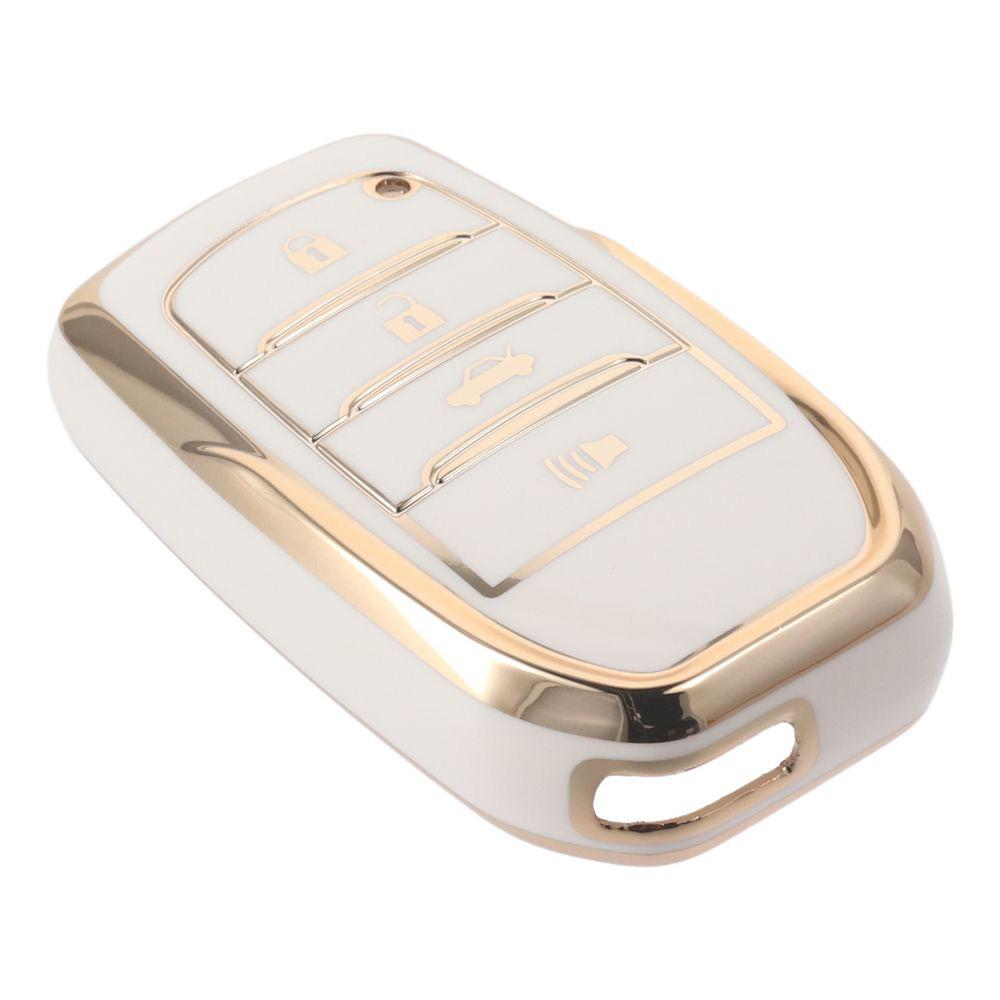 

TPU Full Cover Key Fob Case 4-Button Key Fob Shell for Toyota Crown Corolla Cross Highlander Camry