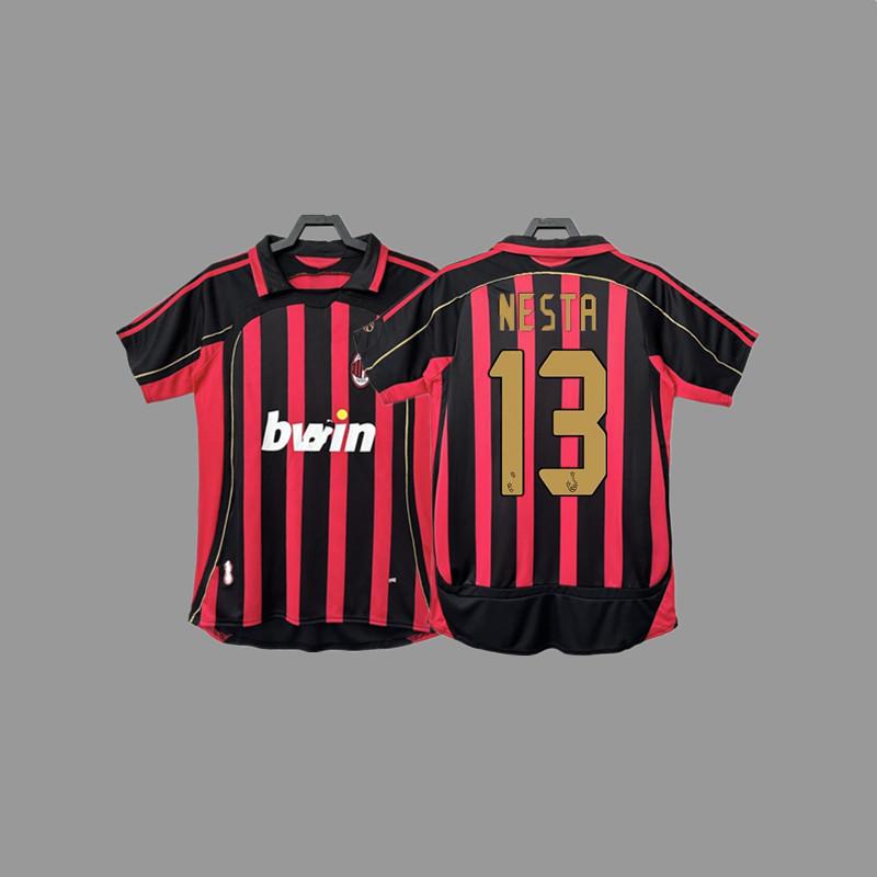 Tricou de fotbal vintage AC Kaka Maldini Ronaldo Ronaldinho tricou tricou de joc antrenament