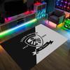 Leeds United Fußball Design Kristall Samt Teppich Gemütlich Kein?Rutschfester Teppich mit Aufdruck für Schlafzimmer Wohnzimmer Eingang