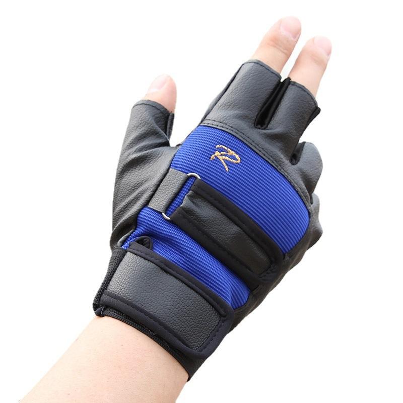 Half Finger Gloves Men's and Women's Street Dance Nightclub Bar Personality Gloves Motorcycle Gloves Summer