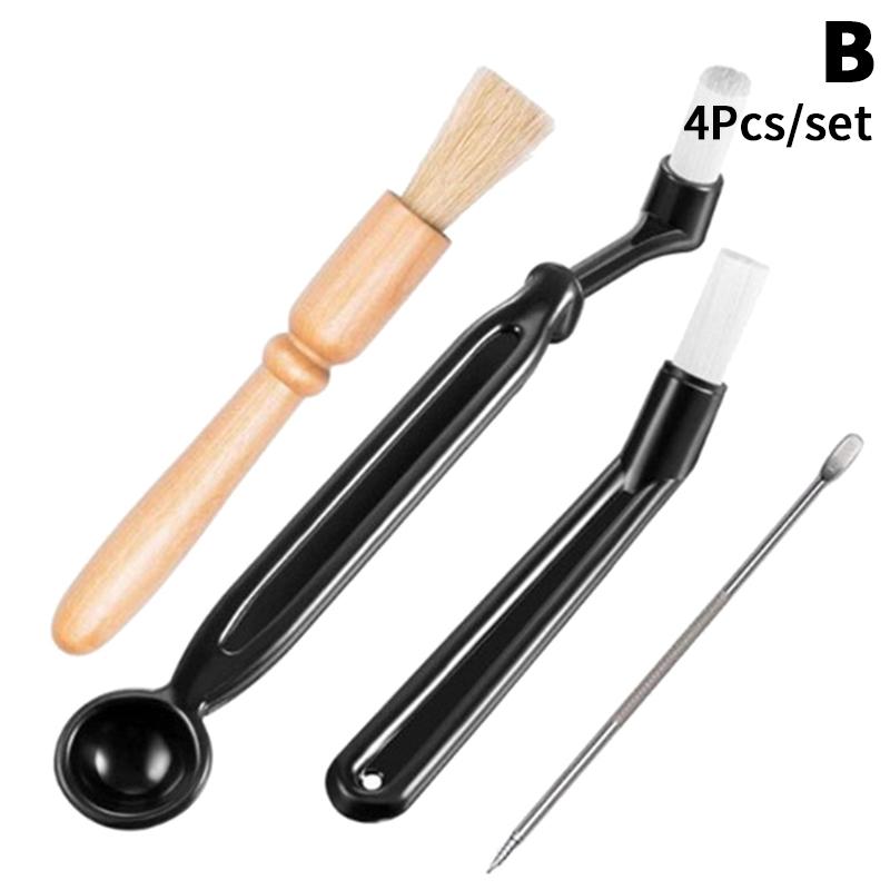 3/4/5/14Pcs Coffee Machine Cleaning Set Coffee Grinder Brush For Espresso Coffee Machine Brewing Group Head Cleaning Brush