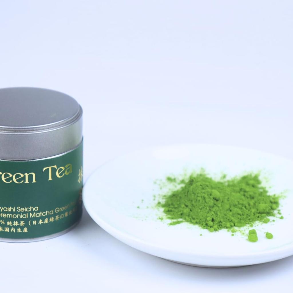 Hayashi Seicha Kuon 30g Can Shizuoka-made Ceremonial Grade Japanese Tea, 100% Made In Japan, Green Tea Powder for Traditional Tea Ceremonies,