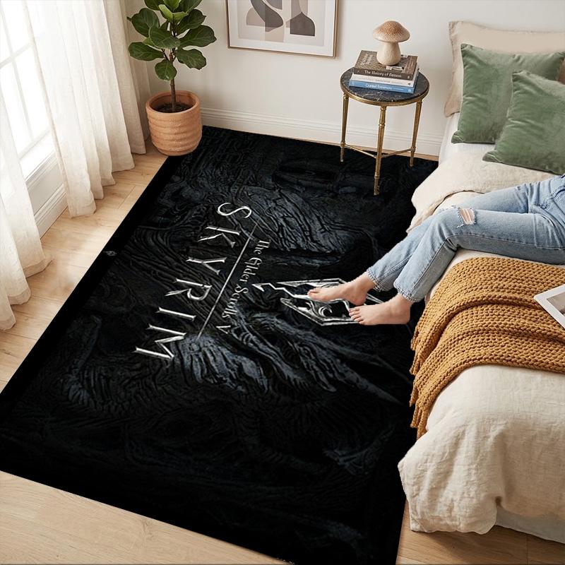 Elder Scrolls Living Room Nonslip Area Rug Soft Carpet For Bedroom Game Playroom Sofa Office Home Decor Doormat Christmas Gift C9301460