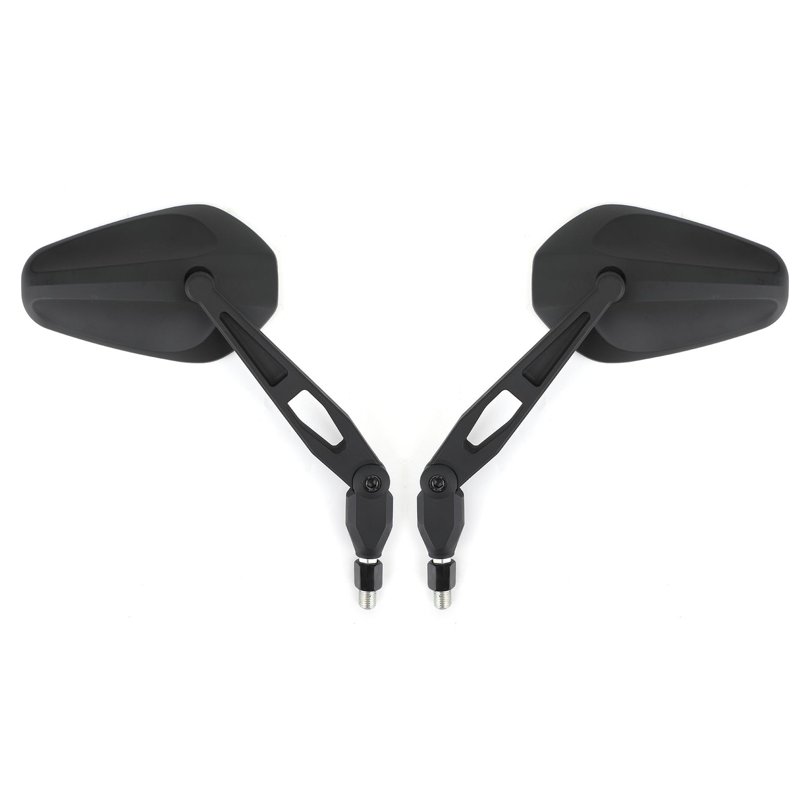 

Pair M10 Rear View Mirror UNIVERSAL Mirrors ForMotorcycle Custom Cruiser