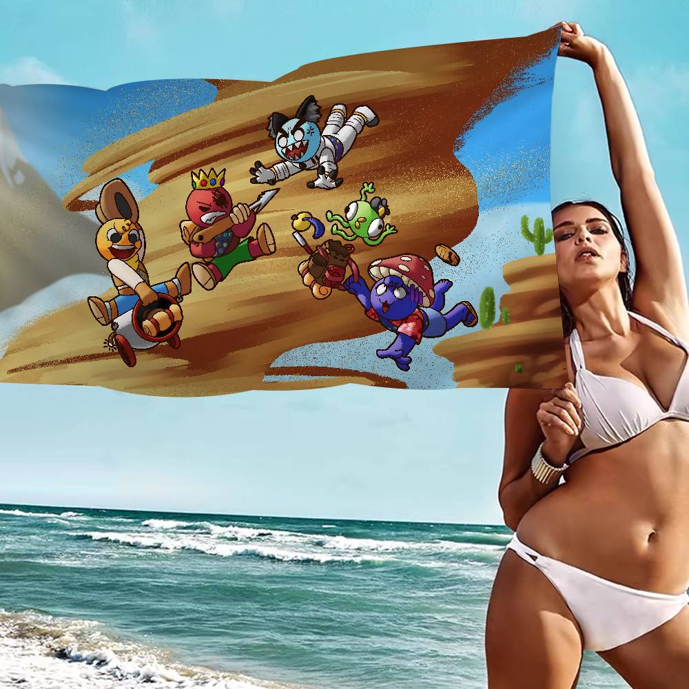 Popular Game Peak Microfiber Microfiber Printed Beach Towel Mountain Climbing Yoga Beach Swimming Running Absorbent Soft Towel
