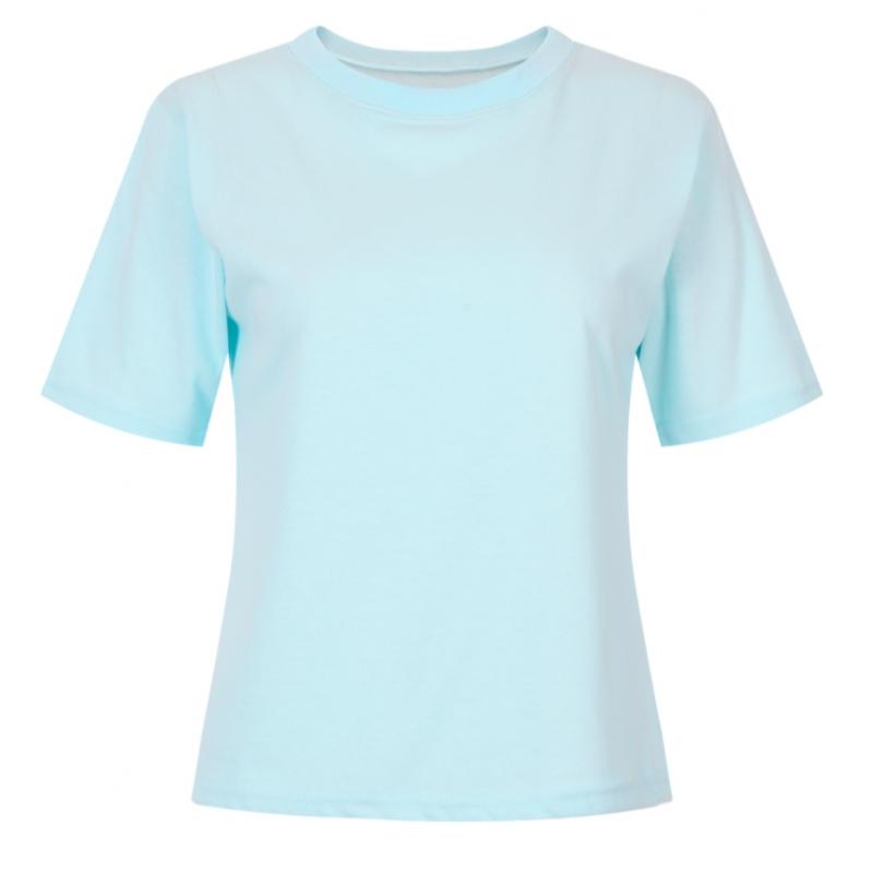 Shop  Women Basic Round Neck ShorT Sleeve T shirT Pink Dai Wsh 20556
