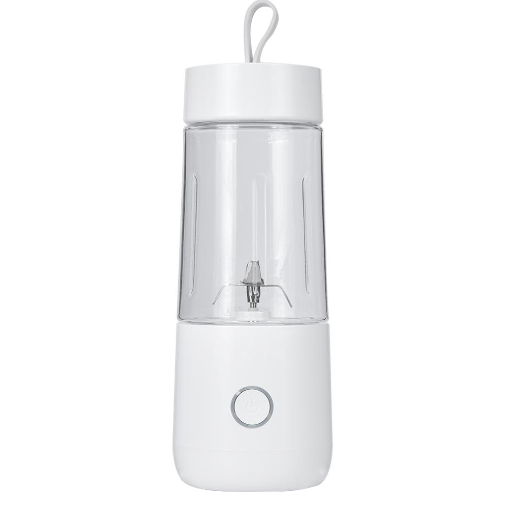 350ml Přenosný Mini Odšťavňovač na Ovoce USB Výrobník Šťávy Mixér Elektrický Kelímek na Šťávu pro Domácnost Bílý