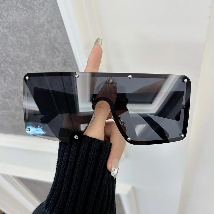 Colorful Square Sunglasses Women Men Rimless Sun Glasses Female Male Designer Brand Unisex Travel Outdoor
