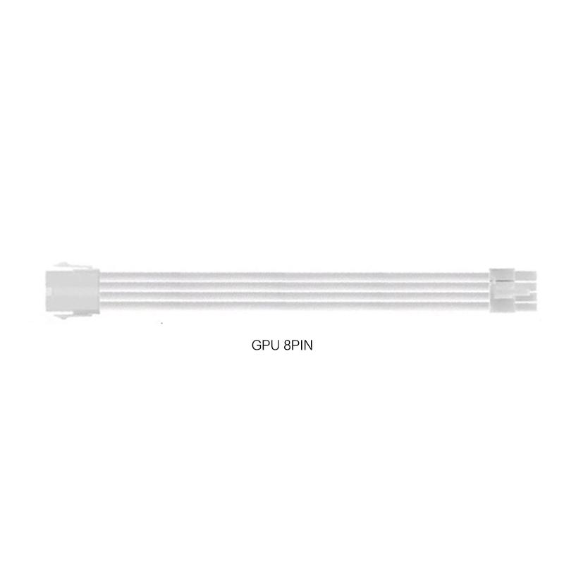 18AWG Power Supply PSU Sleeved Cable /24pin ATX /4+4pin EPS /2 X 6+2pin PCI-E PSU Extension Cable 30CM
