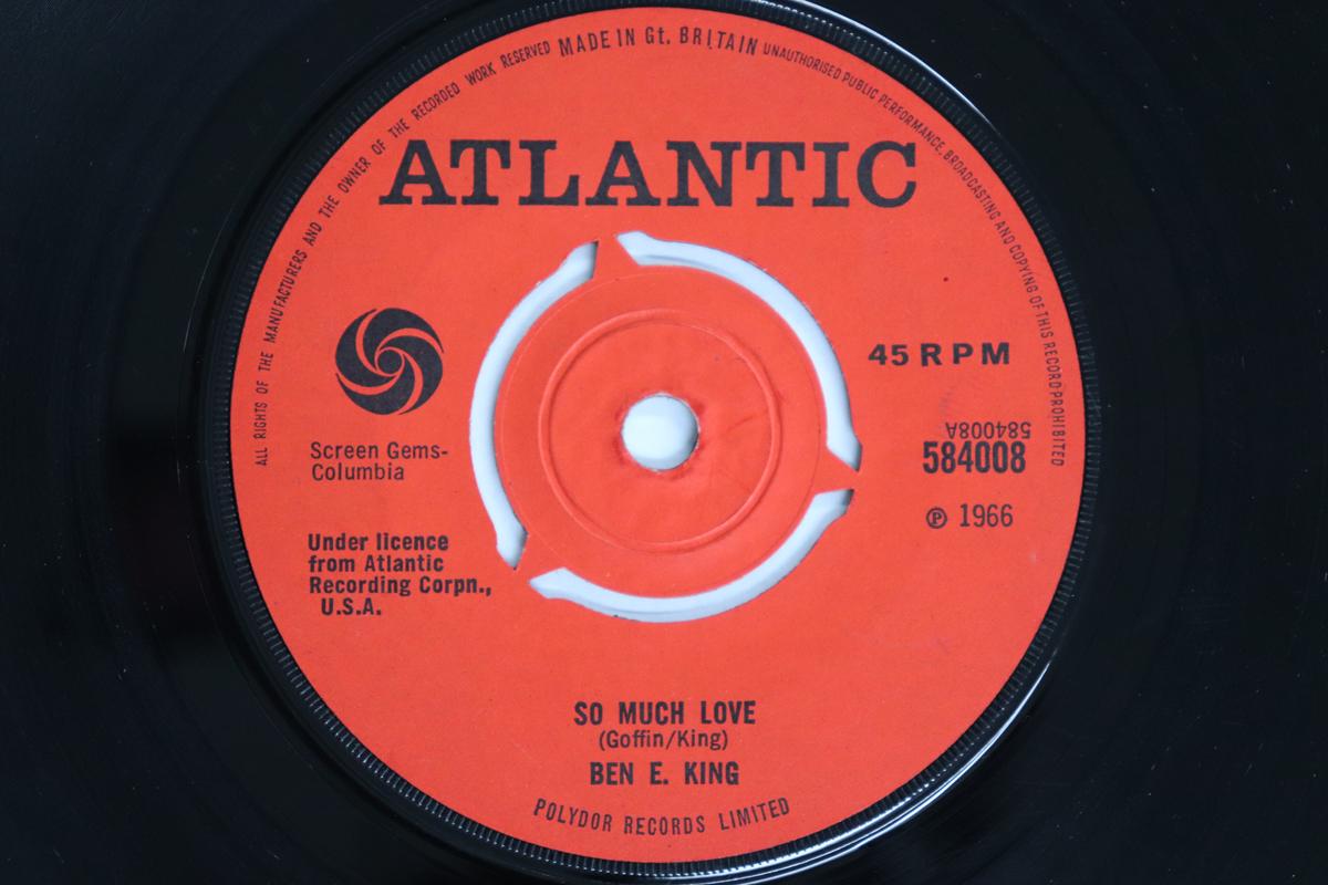 

7-дюймовая пластинка BEN E. KING - So Much Love 584008 ATLANTIC 1966 UK Соул/Фанк Б/У