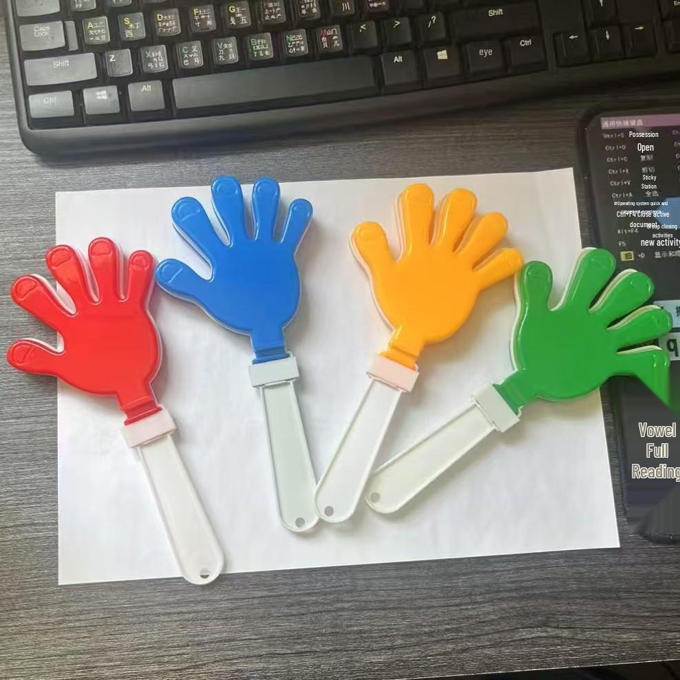 Eco-friendly Thickened Plastic Hand Clapper for Cheering and Performance