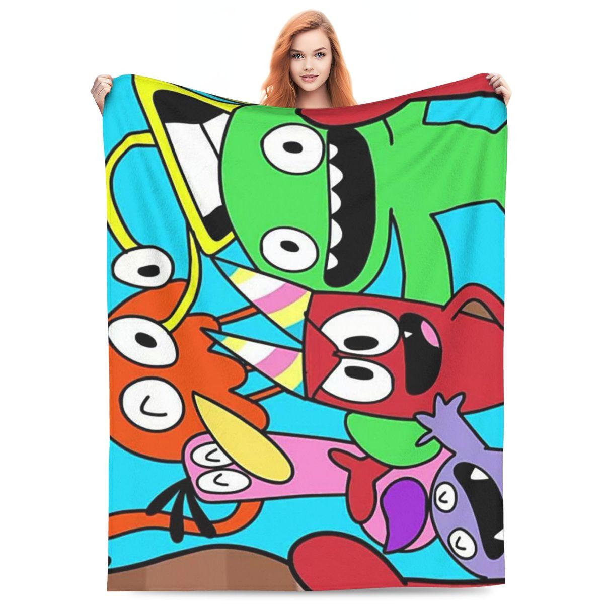 Pandara Jewelry Unisex Cartoon Garten Of Banban Blankets Fleece Sofa Throw Blanket Super Soft Throw Blankets For Couch Bedding Travel Throws Bedspread