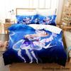 Genshin Impact Kokomi 3D Bedding Set Anime Cartoon Duvet Cover Kawaii Girls Adult Kid Bedroom Decor