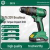 SATA 20V Brushless Cordless Drill Driver, 90N.m Torque