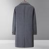 FAPAI Men's Double-Faced Wool Mid-Length Overcoat