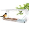 1Pc Outdoor Window Bird Watching Transparent Suction Cup Feeder, Outdoor Wild Transparent Bird House