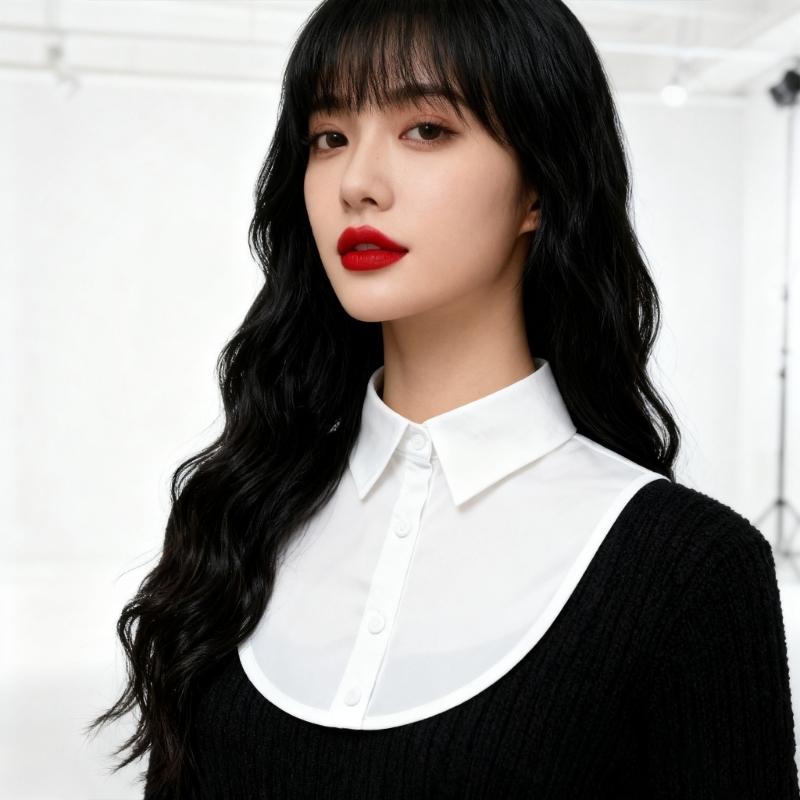 Modischer abnehmbarer Kragen für Damen Herren Professionelle Bürokleidung Verstellbares Halsband Falscher Kragen für Geschäftsveranstaltung