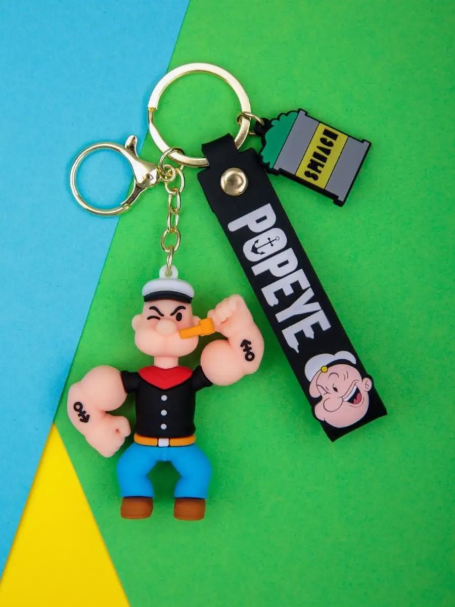 

Брелок Моряк Попай Popeye the Sailor для детей на ключи сумку игрушка 7 см 7 різнокольоровий