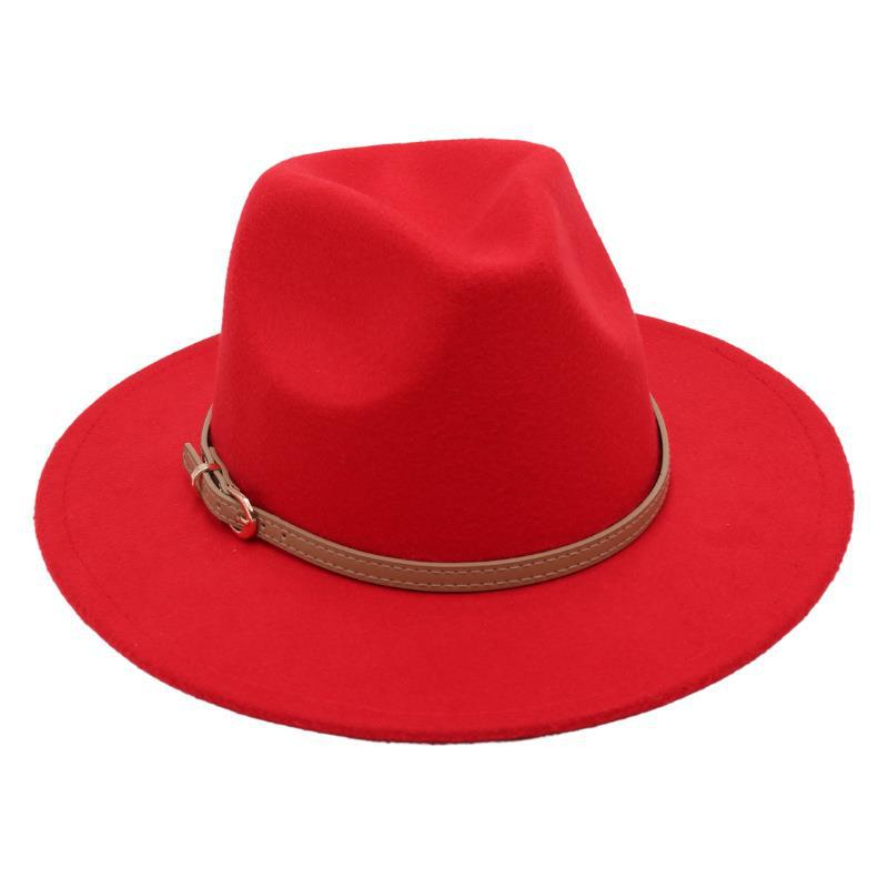 British Top Hat Punk Jazz Hat Men'S And Women'S Stage Felt Hat Performance Woolen Hat Fedora Hat Elegant Gambler Hat