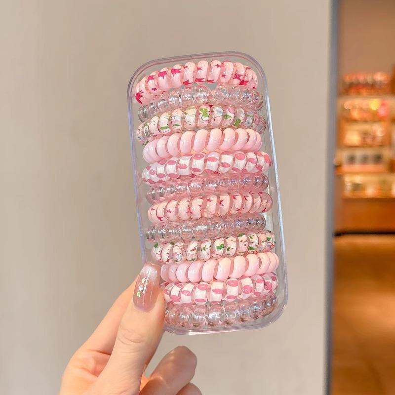 Bold Seamless Telephone Line Embroidered Hair Ring, Versatile Headband, Simple Elastic Hair Rope Headpiece