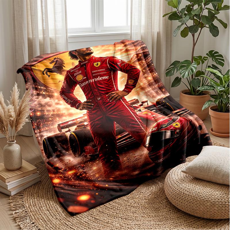 Coperta in Pile Flanella Lewis Hamilton Coperta Calda e Accogliente per Divano Letto Viaggio Uso Stagionale