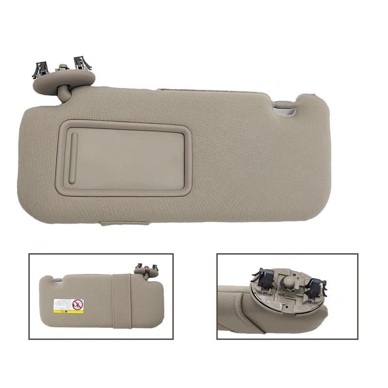 Car Sun Visor With Mirror For Toyota Auris Corolla 2007 2008 2009 2010 2011-2013 Grey Beige Sun Shade Sunvisor Car Accessories