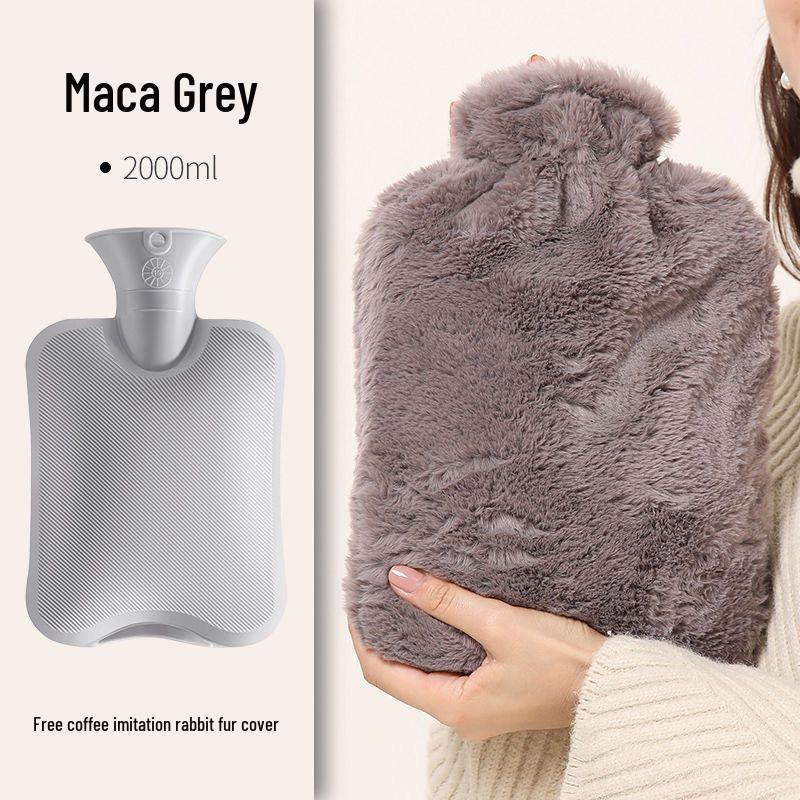 Rabbit Plush Hot Water Bottle - Baby Home Warmer, Large Capacity PVC, Long-Lasting Heat