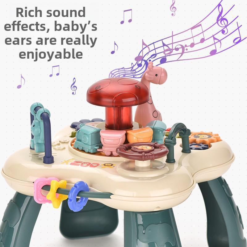 Multifunctional Baby & Toddler Music Game Table: Early Education Animal Park Study Toy