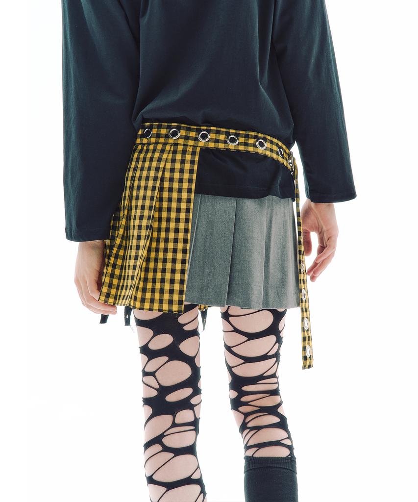 Trip Shop Trip Belt Check Skirt