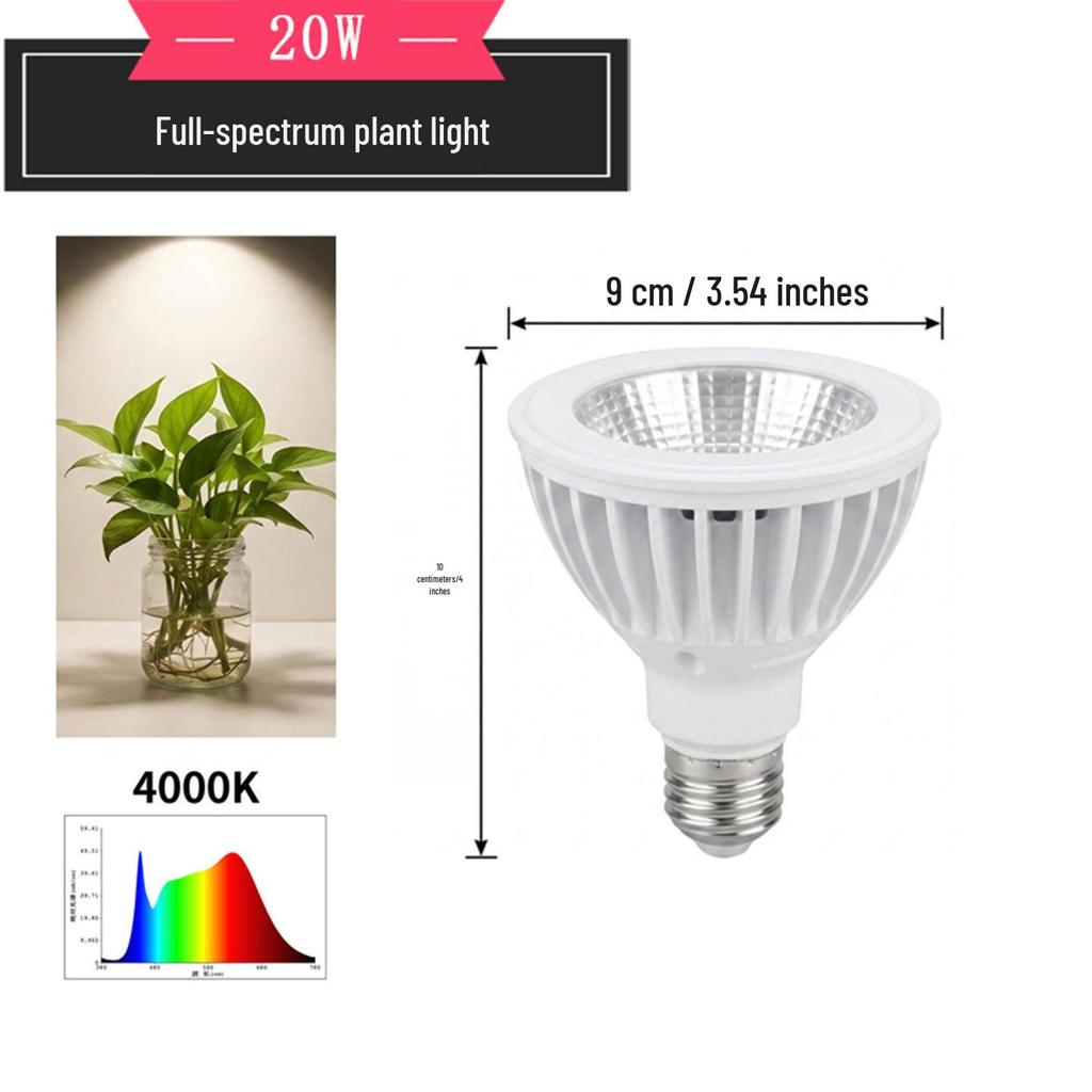 Vollspektrum E27 Sonnenlicht LED Pflanzenlampe für die Pflanzenzucht